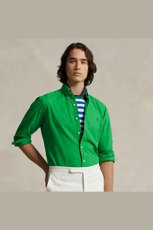Ralph Lauren Camisa oxford Slim Fit teñida en prenda