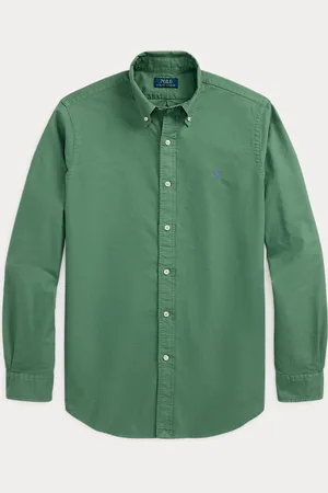 Ralph Lauren Camisa Oxford Slim Fit teñida en prenda