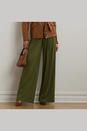 Ralph Lauren Pantalón plisado de punto elástico
