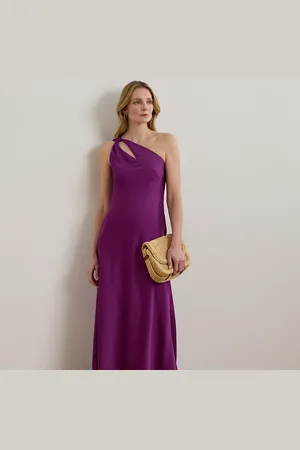 Ralph Lauren Vestido asimétrico de charmeuse