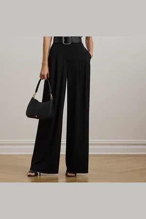 Ralph Lauren Pantalón plisado de punto elástico