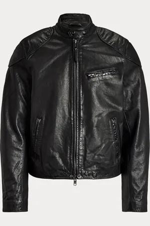 Ralph Lauren Chaqueta Café Racer de piel