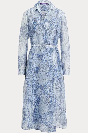 Ralph Lauren Vestido de día Aniyah de gasa de lino