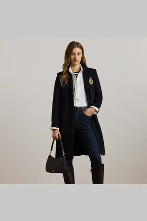 Ralph Lauren Abrigo de mezcla de lana con escudo