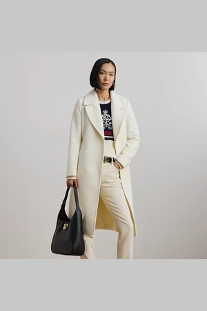Ralph Lauren Abrigo cruzado de mezcla de lana