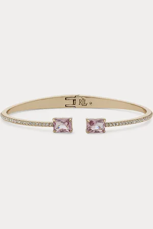 Ralph Lauren Pulsera bañada en oro con gemas