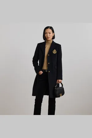 Ralph Lauren Abrigo de mezcla de lana con escudo
