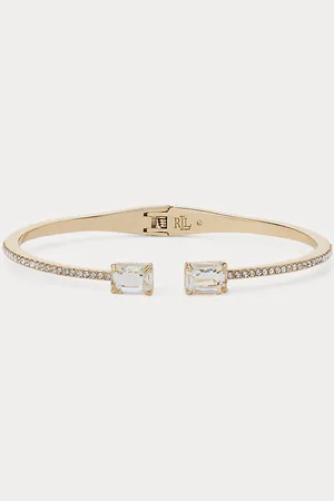 Ralph Lauren Pulsera bañada en oro con gemas