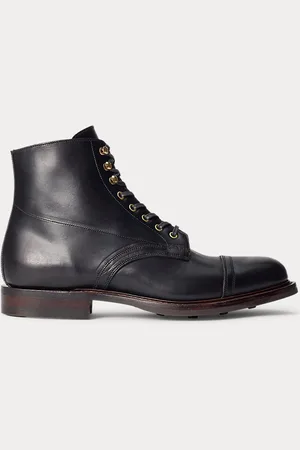Ralph Lauren Bota de piel pulida a mano