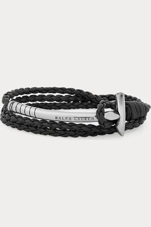 Ralph Lauren Pulsera de piel con triple vuelta