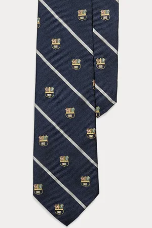 Ralph Lauren Corbata club de seda repp con rayas