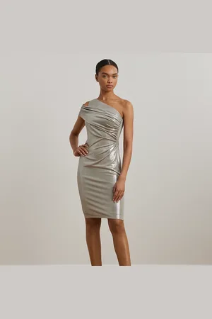 Ralph Lauren Vestido de cóctel metalizado