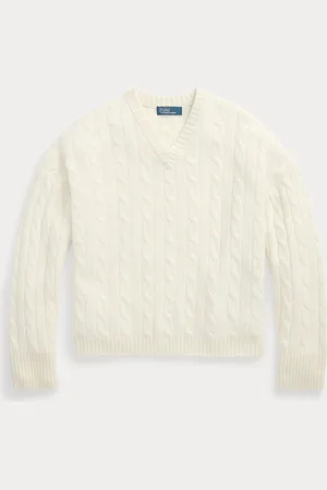Ralph Lauren Jersey de cachemira en punto de ochos