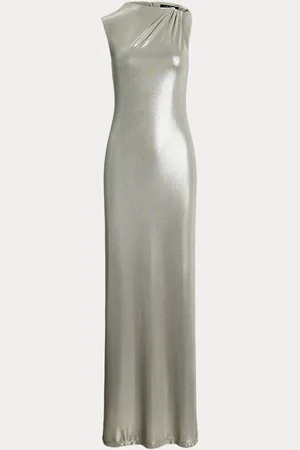 Ralph Lauren Vestido largo metalizado sin mangas