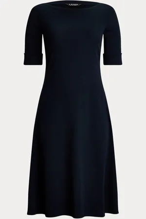 Ralph Lauren Tallas Grandes - Vestido midi de algodón elástico
