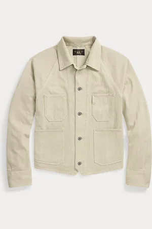 Ralph Lauren Chaqueta de sarga en espiga tejida