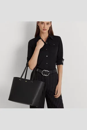 Ralph Lauren Bolso tote Karly de piel cruzada
