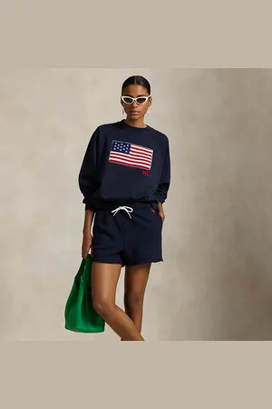 Ralph Lauren Pantalón corto de felpa con cordón