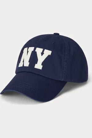 Ralph Lauren Gorra de sarga con parche NY