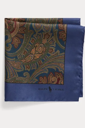 Ralph Lauren Pañuelo de bolsillo de seda paisley