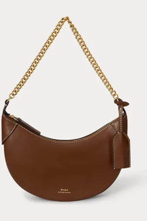 Ralph Lauren Minibolso Polo ID de piel con cadena