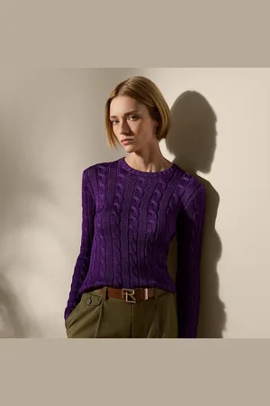 Ralph Lauren Jersey de seda en punto de ochos