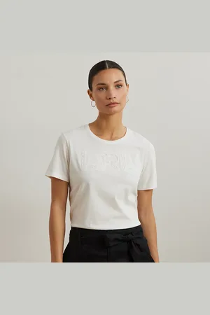 Ralph Lauren Camiseta de punto algodón con logotipo