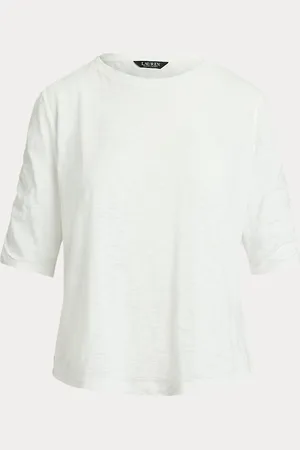 Ralph Lauren Camiseta de punto de algodón flameado