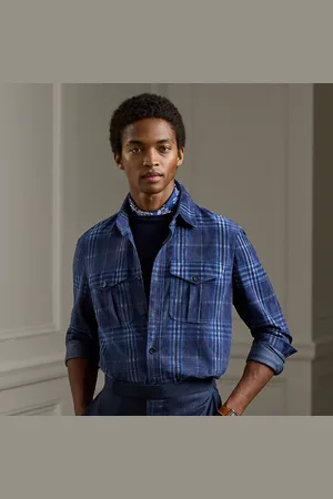 Ralph Lauren Sobrecamisa de ante con cuadros
