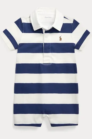 Ralph Lauren Pelele de rugby de algodón con rayas