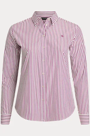 Ralph Lauren Tallas Grandes - Camisa de paño con rayas Classic Fit