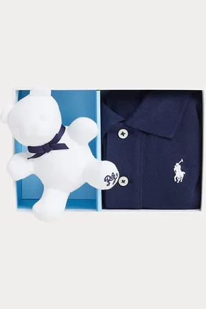 Ralph Lauren Caja de regalo con polo de piqué y osito