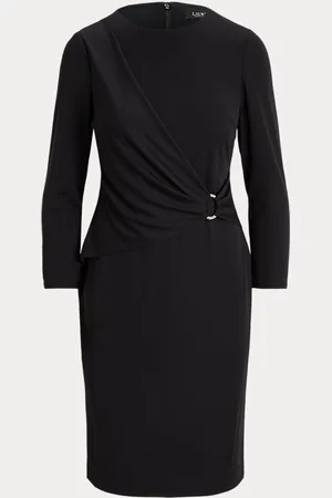 Ralph Lauren Vestido de punto con manga tres cuartos