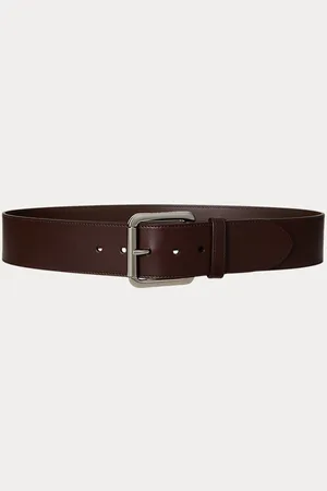 Ralph Lauren Cinturón ancho de piel vachetta