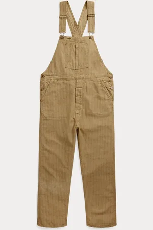 Ralph Lauren Pelele de lino y algodón con rayas