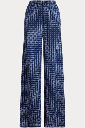 Ralph Lauren Pantalón de crepé con pernera ancha