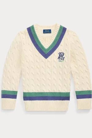 Ralph Lauren Jersey de críquet de algodón bordado