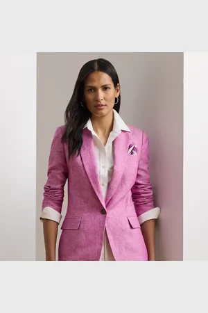 Ralph Lauren Blazer de lino en espiga