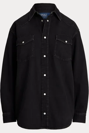 Ralph Lauren Camisa Western de denim Big Fit