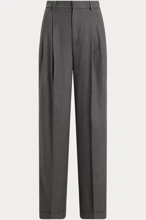 Ralph Lauren Pantalón de pernera ancha de franela