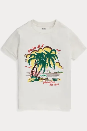 Ralph Lauren Camiseta de punto de algodón estampada