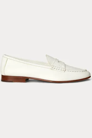 Ralph Lauren Mocasín penny de piel granulada