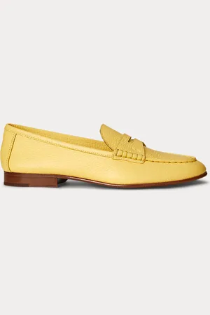 Ralph Lauren Mocasín penny de piel granulada