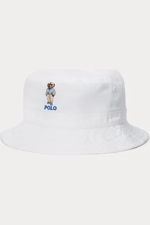 Ralph Lauren Sombrero de pescador de sarga de algodón
