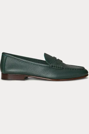 Ralph Lauren Mocasín penny de piel granulada