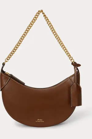 Ralph Lauren Minibolso Polo ID de piel con cadena