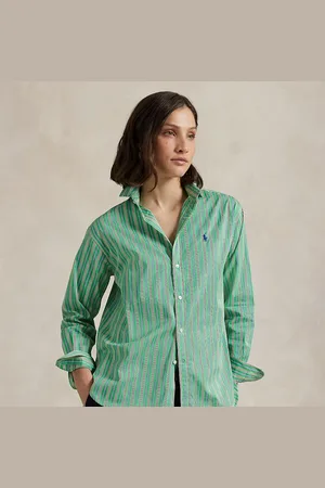 Ralph Lauren Camisa de algodón con rayas Relaxed Fit