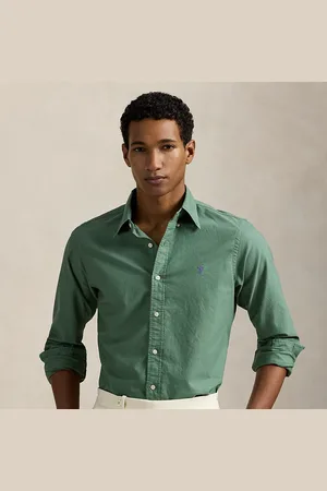 Ralph Lauren Camisa Oxford Slim Fit teñida en prenda