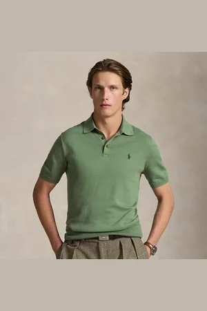 Ralph Lauren Jersey de algodón con cuello de polo