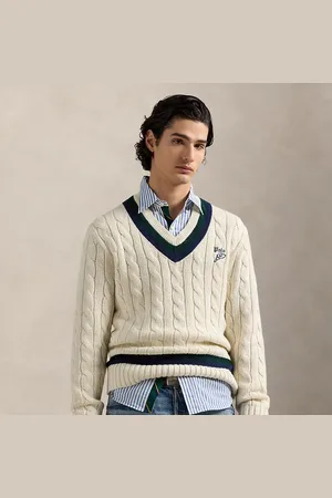 Ralph Lauren Jersey de críquet de mezcla de algodón